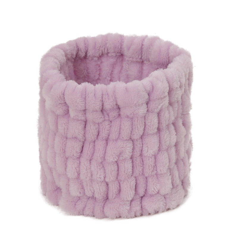 Women's Solid-Colored Sporty Flannel Extra-Wide Headband