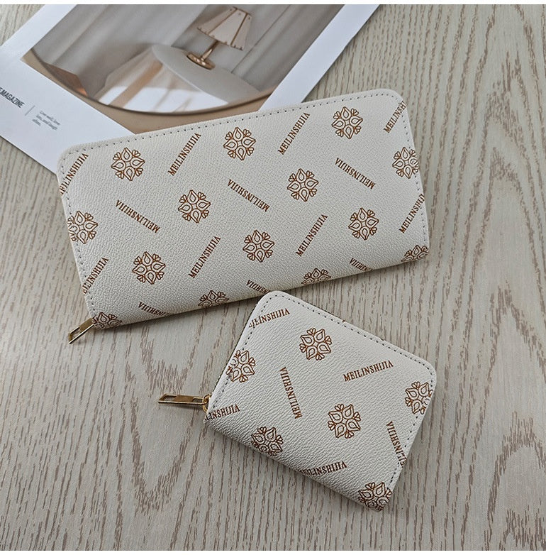 Simple And Stylish Single-zip Multi-cardholder Coin Purse