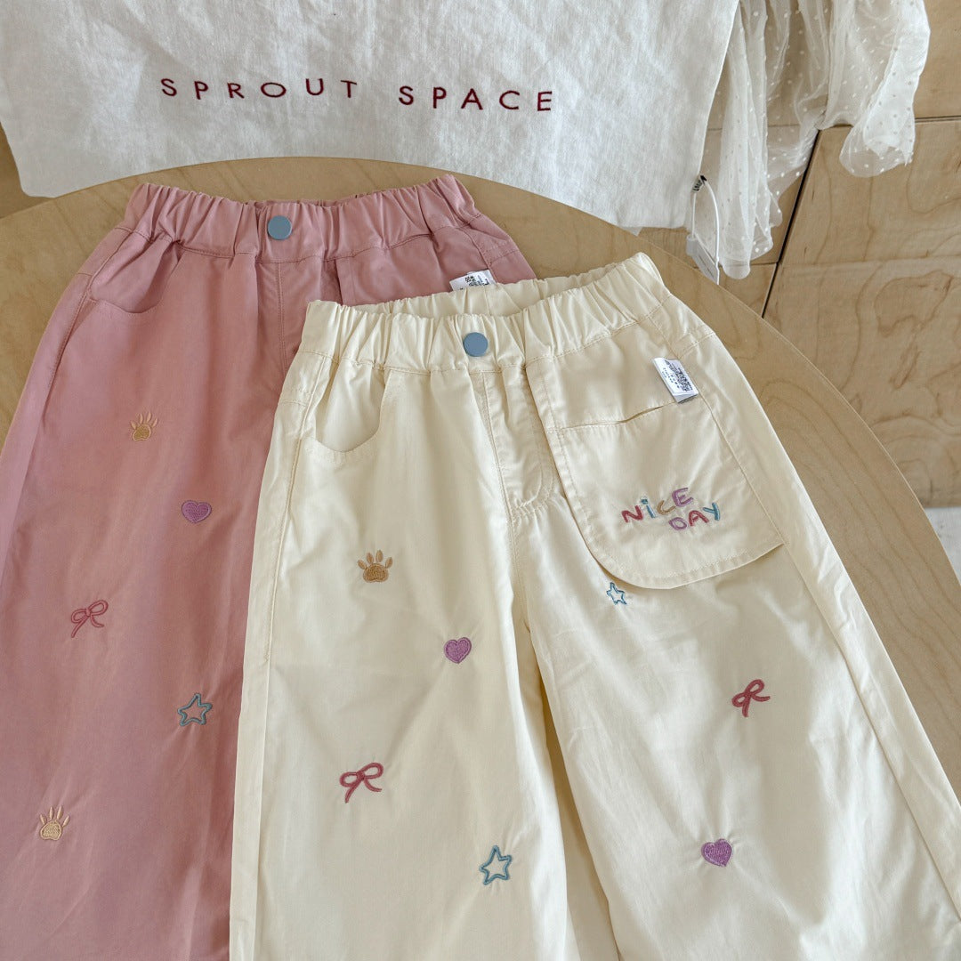 Girls' Workwear Children's Straight-leg Pants Western-style And Fashionable