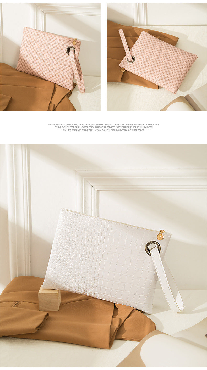 Womens Simple Large-Capacity Clutch Bag With Print