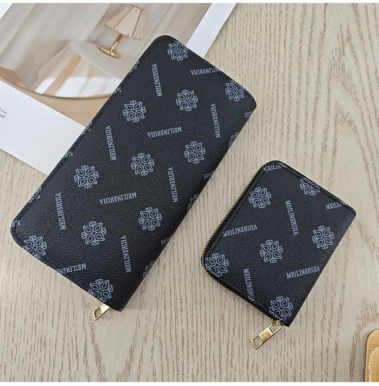 Simple And Stylish Single-zip Multi-cardholder Coin Purse