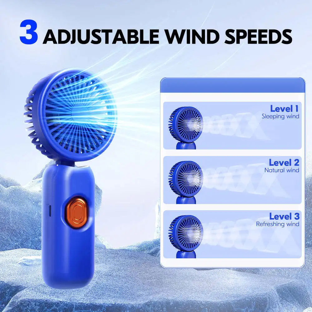 Eu Us in Stock Rechargeable Mini pink Hand Outdoor  Handheld Folding Cooling Portable Fan Handheld for Women