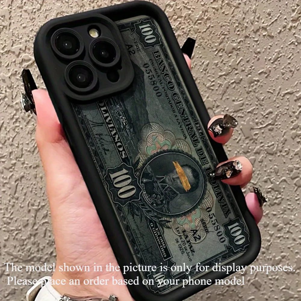 Pink Cross Design Phone Case Waterproof Anti-Drop Soft TPU Back Cover for iPhone 17/16/15/14... Pro Max Girl's Mobile Phone Case