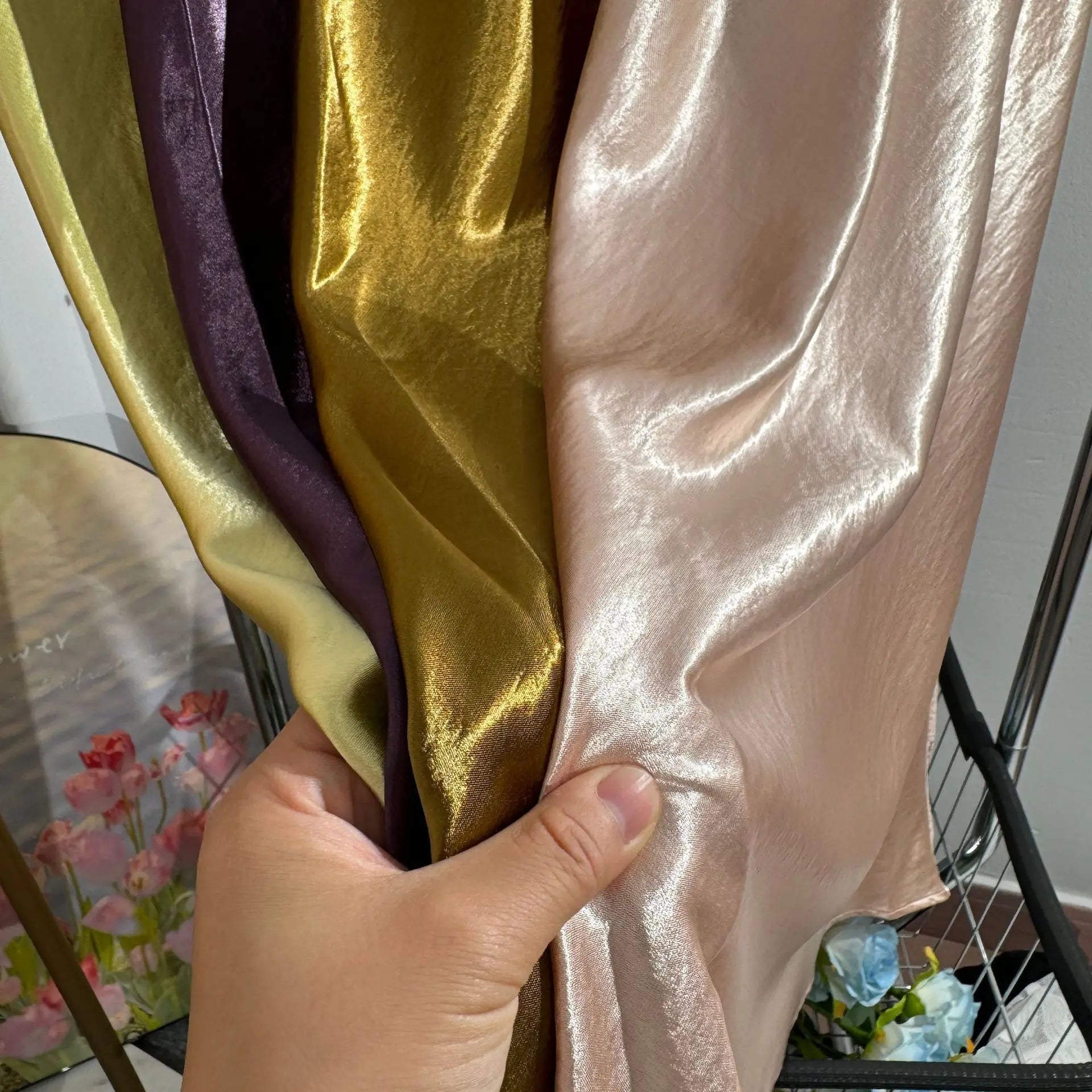 19 Colors 2026 New In Women Spring Summer Gloss Satin Long Skirts Female Fashion Elegant High Waist Faldas