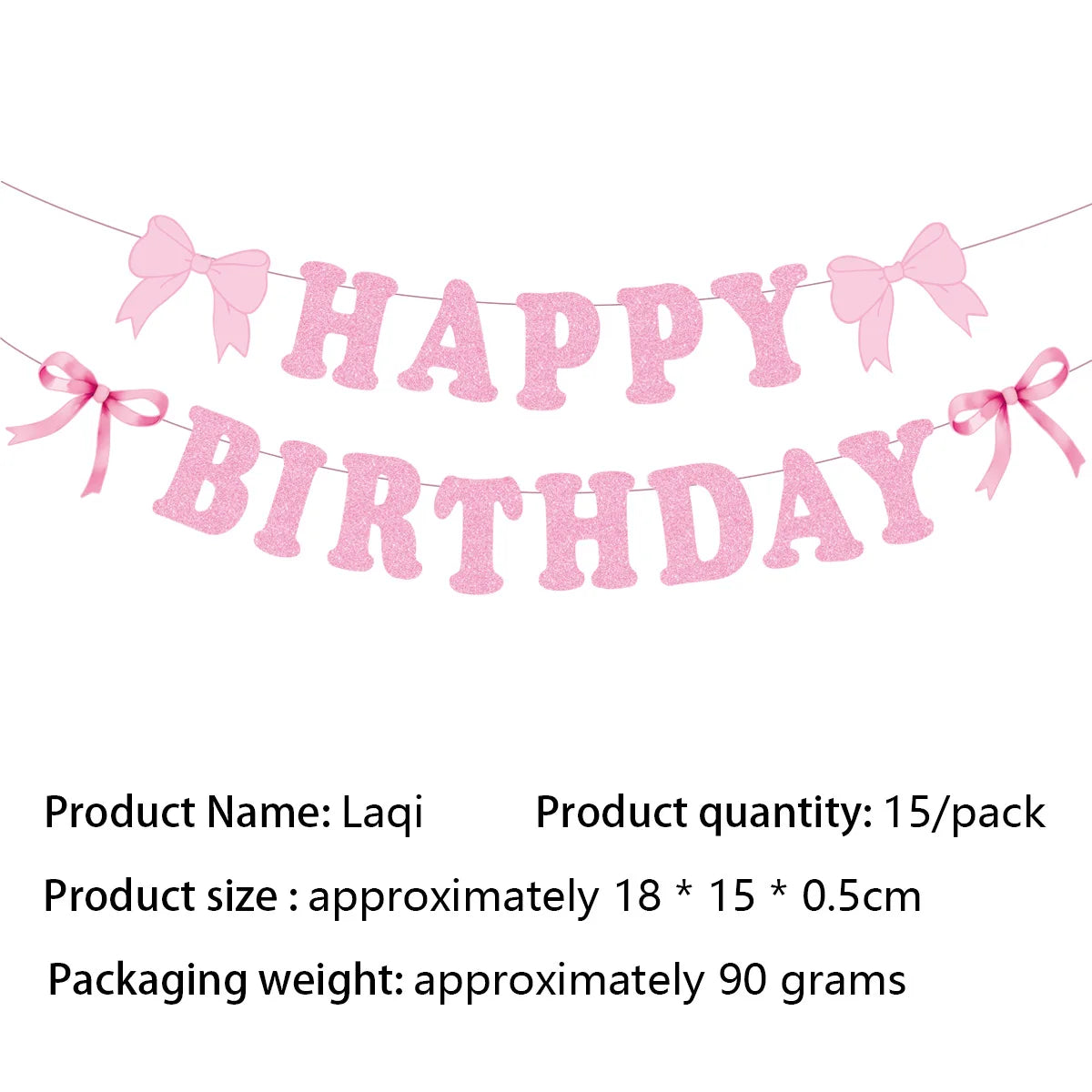 Pink Bow Birthday Party Decorations Girls Birthday Decor Banner Balloons Bow Napinks Plate Cup Pink Bow Theme Tableware Supplies