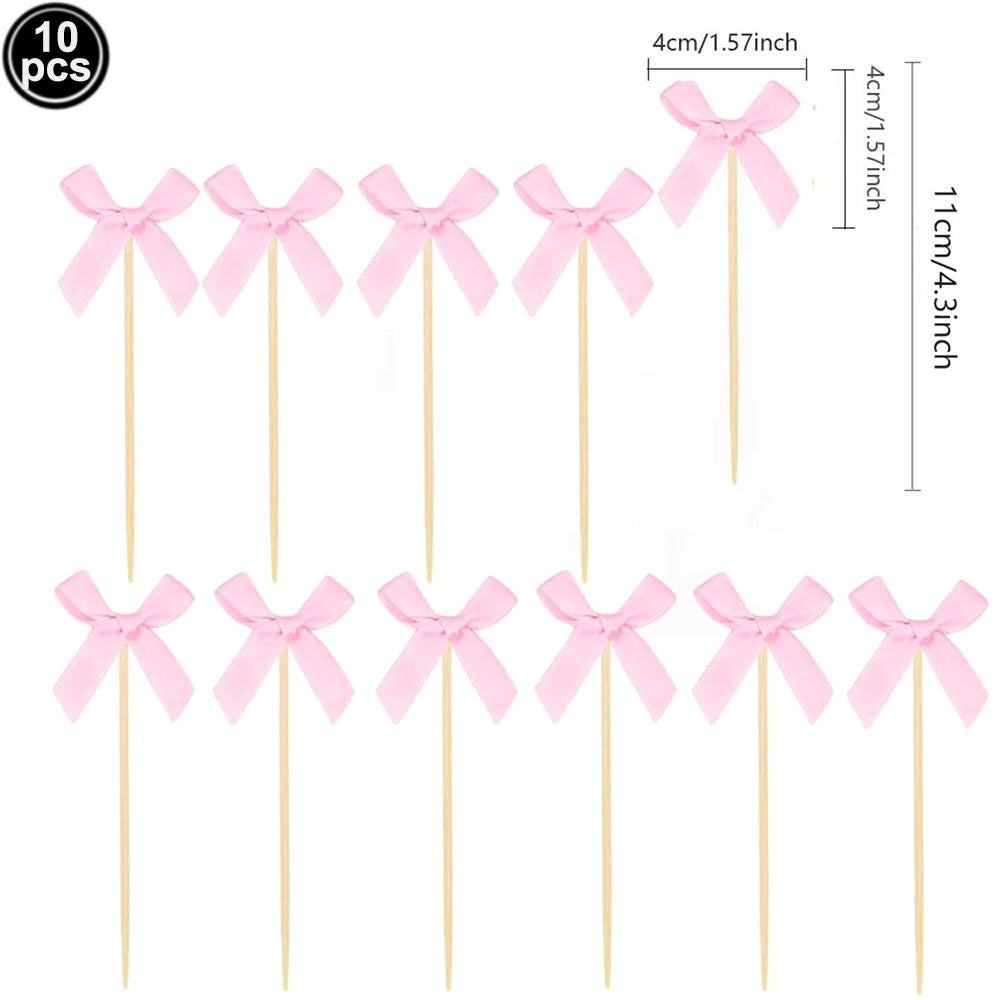 Pink Bow Birthday Party Decorations Girls Birthday Decor Banner Balloons Bow Napinks Plate Cup Pink Bow Theme Tableware Supplies