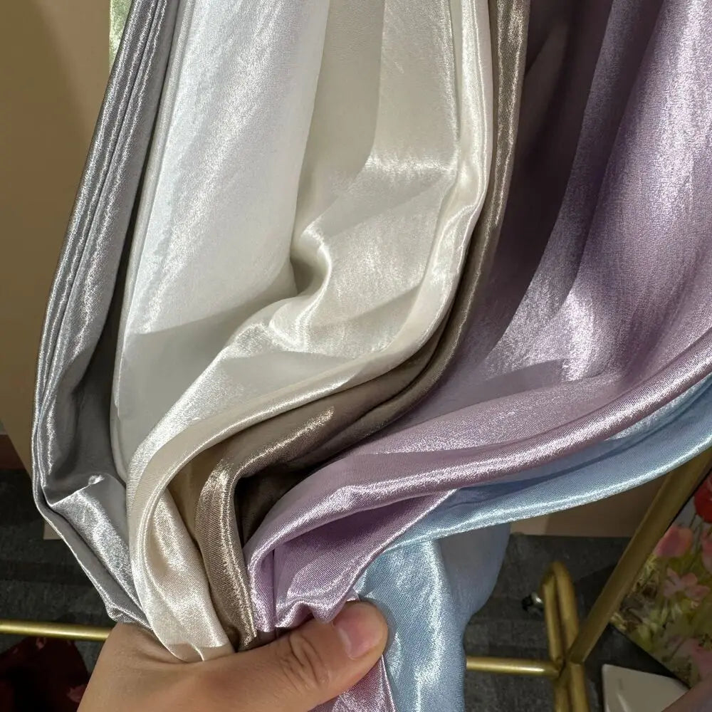 19 Colors 2026 New In Women Spring Summer Gloss Satin Long Skirts Female Fashion Elegant High Waist Faldas