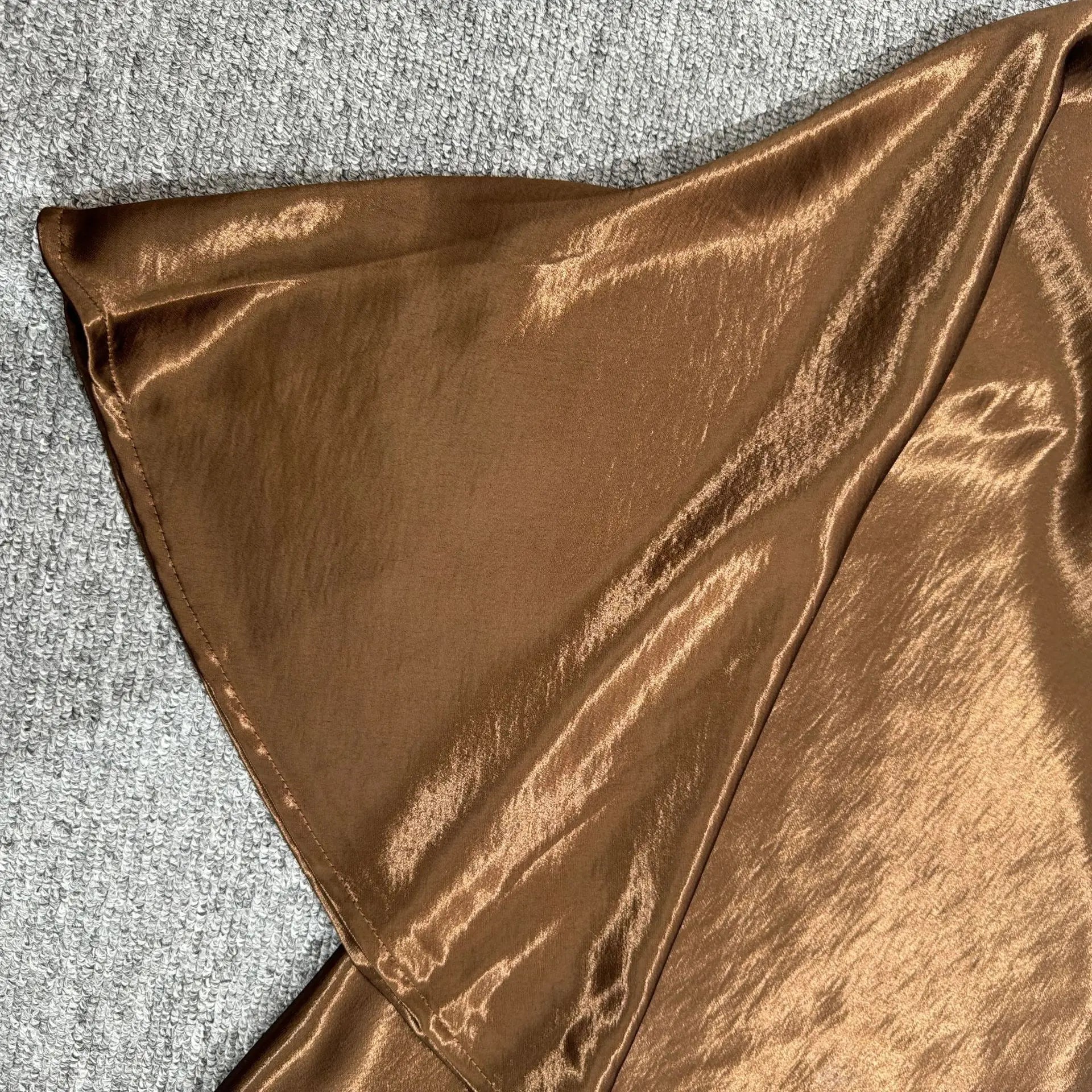 19 Colors 2026 New In Women Spring Summer Gloss Satin Long Skirts Female Fashion Elegant High Waist Faldas