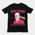 Pink Freud Dark Side of Your Mom T-Shirt Y2K Vintage Printed Cotton Short-sleeved Casual Fashion Loose Streetwear Unisex