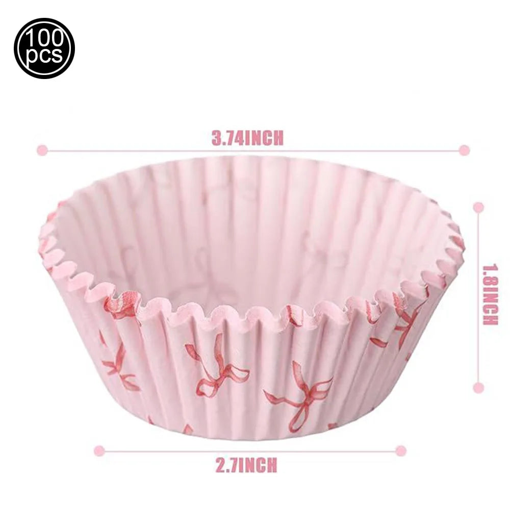 Pink Bow Birthday Party Decorations Girls Birthday Decor Banner Balloons Bow Napinks Plate Cup Pink Bow Theme Tableware Supplies