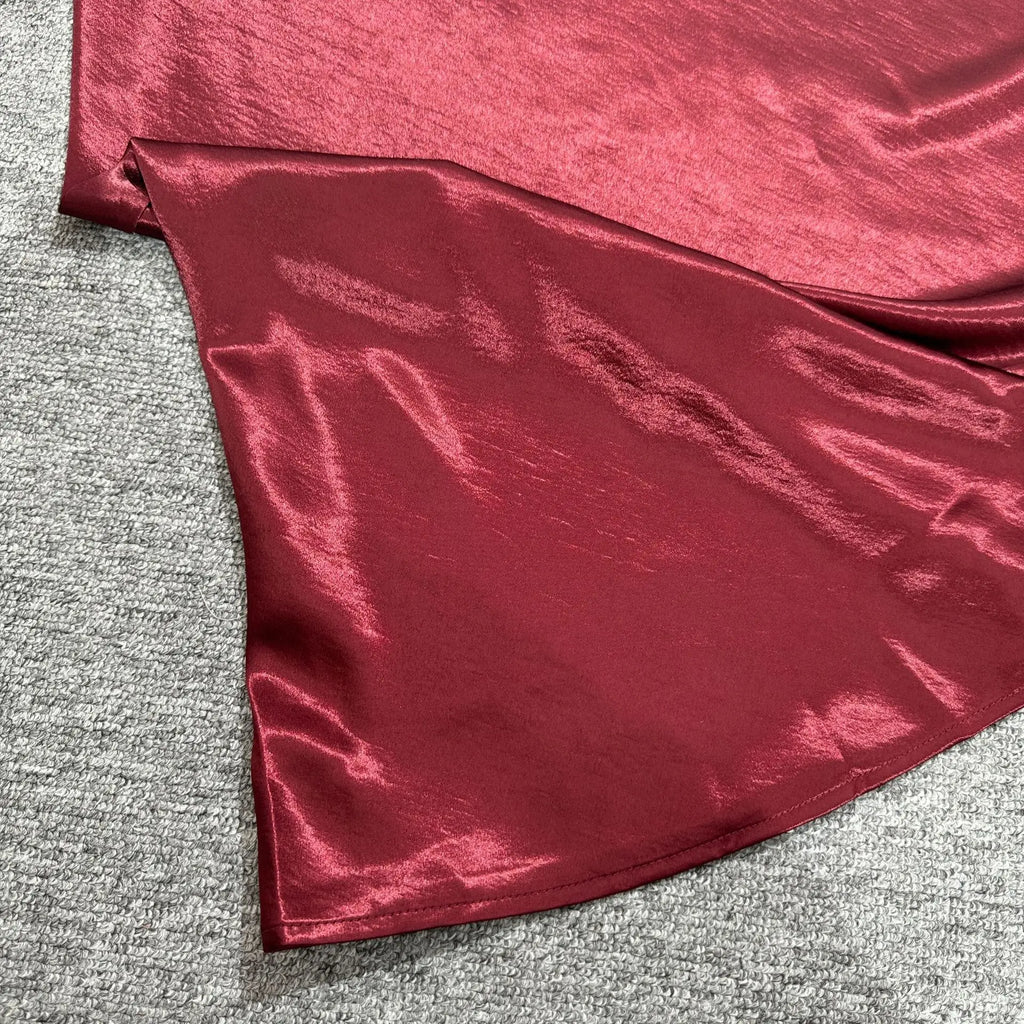 19 Colors 2026 New In Women Spring Summer Gloss Satin Long Skirts Female Fashion Elegant High Waist Faldas