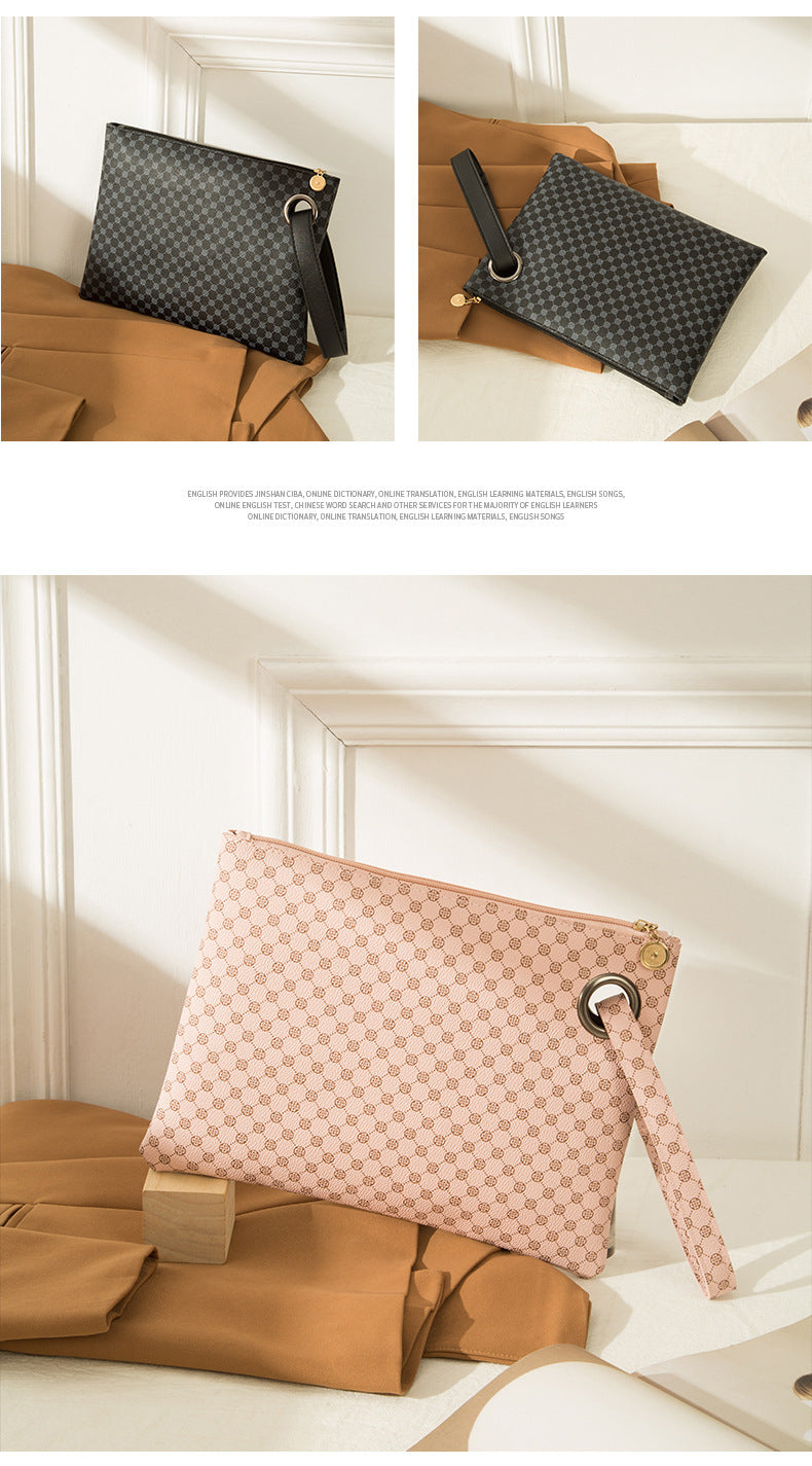 Womens Simple Large-Capacity Clutch Bag With Print