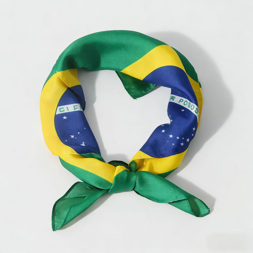 World Cup National Flag-printed Square Scarf