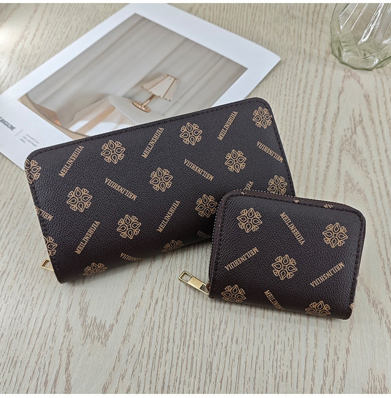 Simple And Stylish Single-zip Multi-cardholder Coin Purse