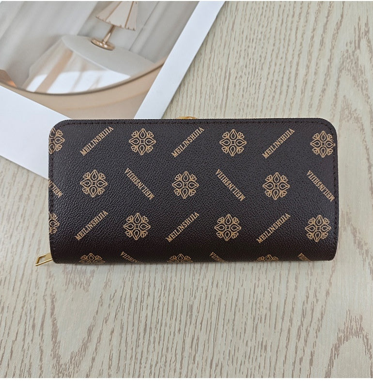 Simple And Stylish Single-zip Multi-cardholder Coin Purse
