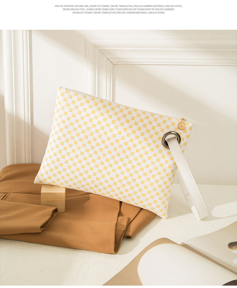 Womens Simple Large-Capacity Clutch Bag With Print