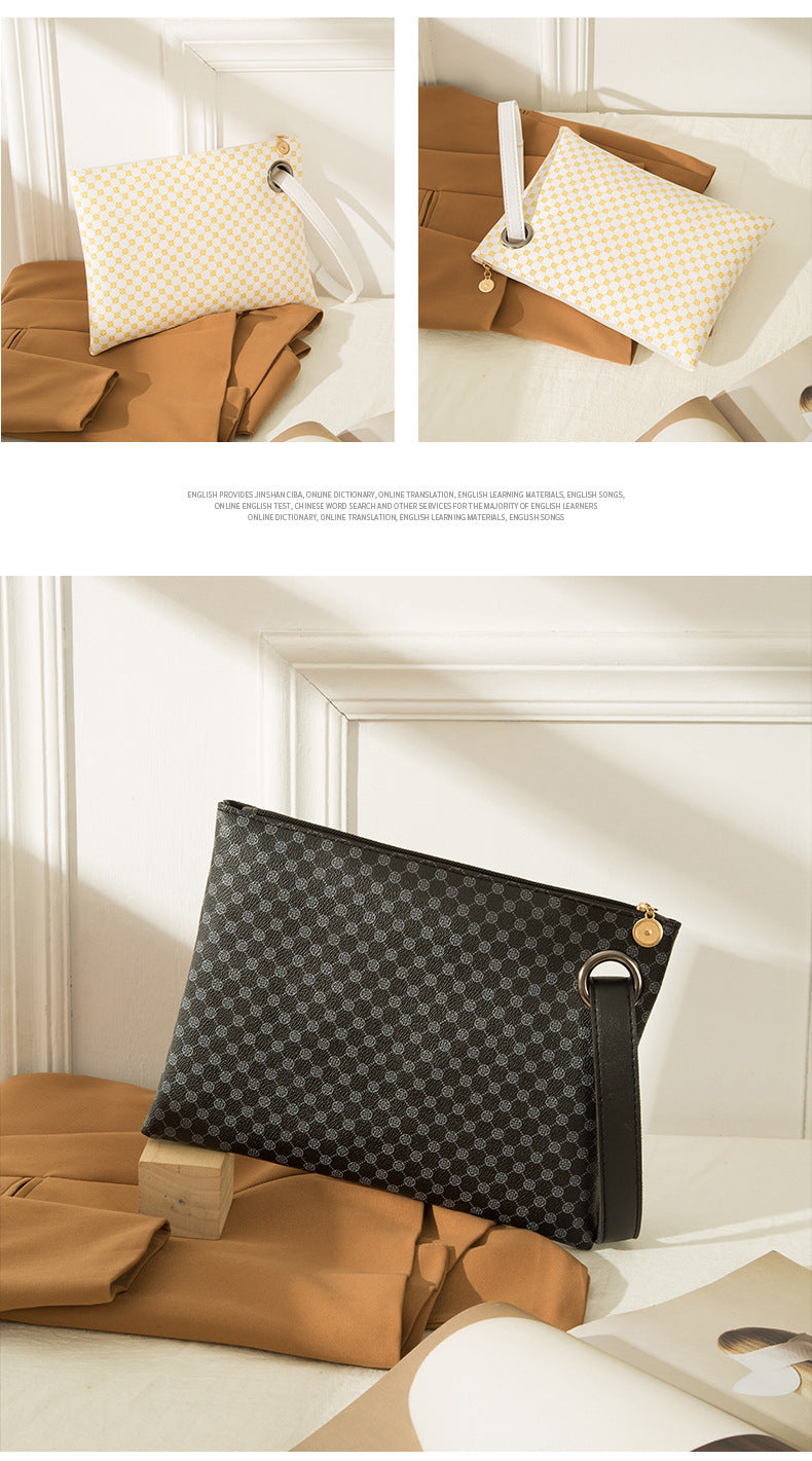 Womens Simple Large-Capacity Clutch Bag With Print