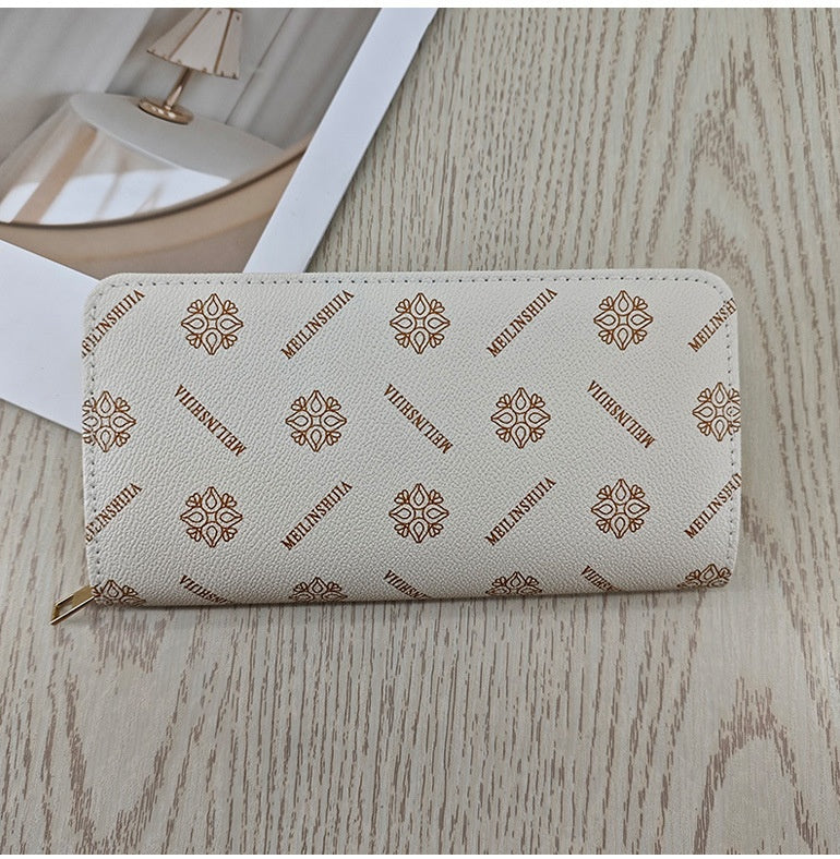Simple And Stylish Single-zip Multi-cardholder Coin Purse