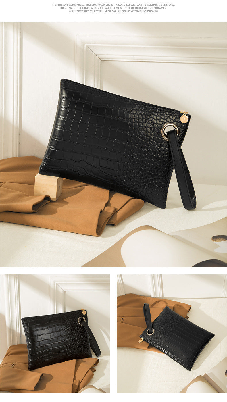 Womens Simple Large-Capacity Clutch Bag With Print